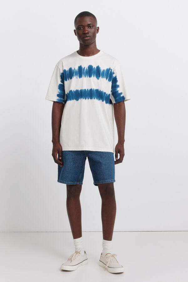 Springfield Playera tie & dye blanco