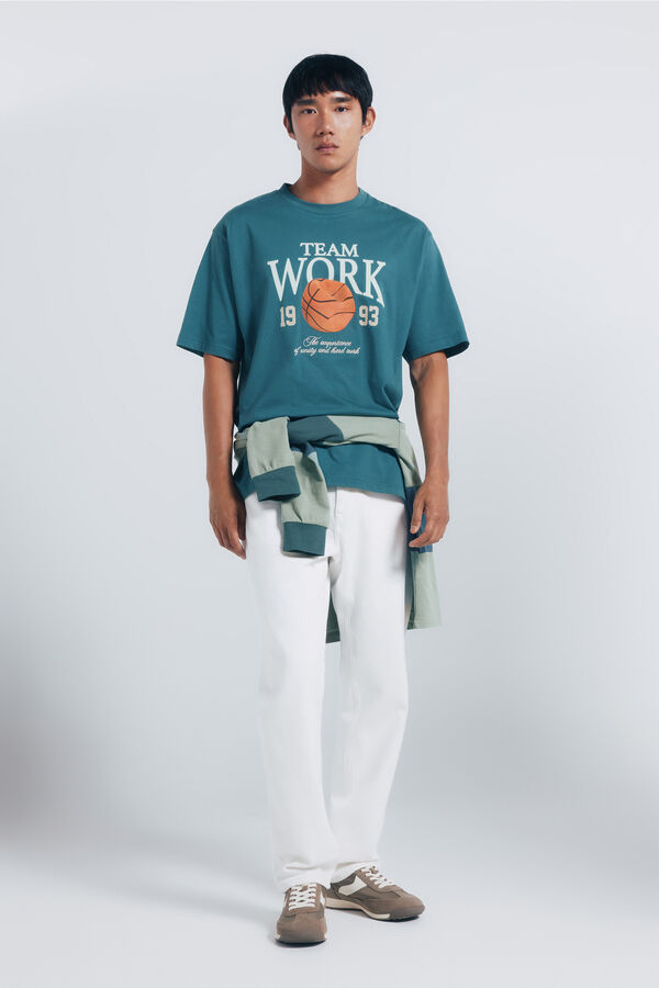 Springfield Camiseta team work azul