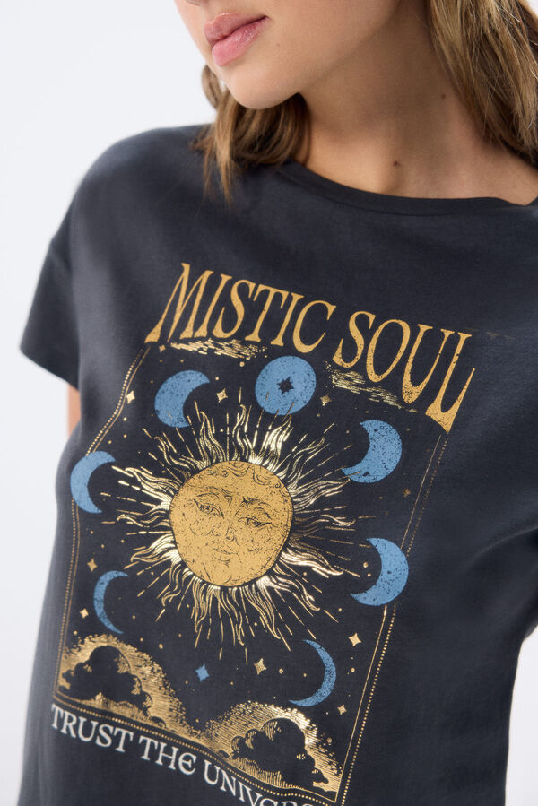 Springfield Playera "Mistic soul" gris
