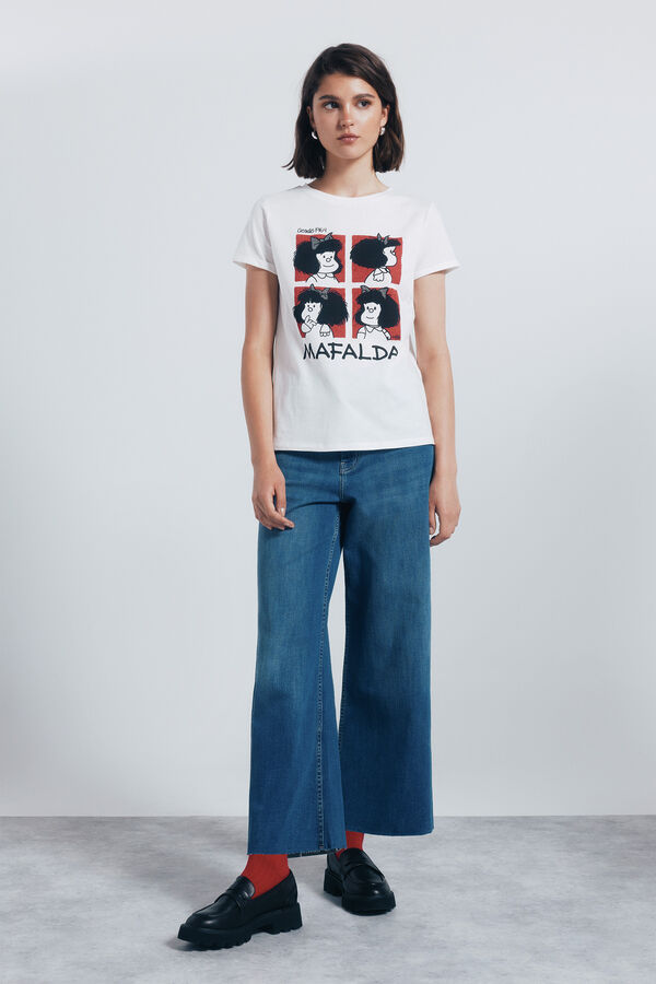 Springfield Playera "Mafalda" estampado