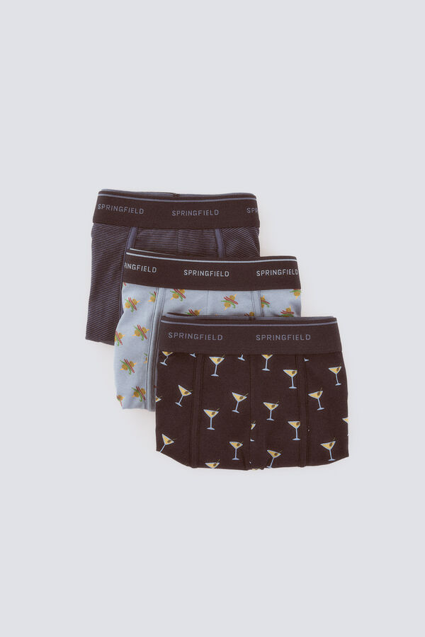 Springfield Pack 3 boxers martini & gilda azul