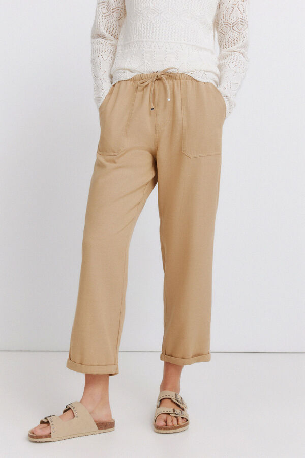 Springfield Pantalones jogger caf&eacute;