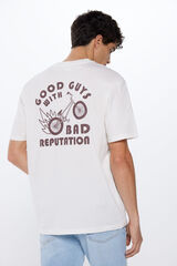Springfield Playera bad reputacion marfil