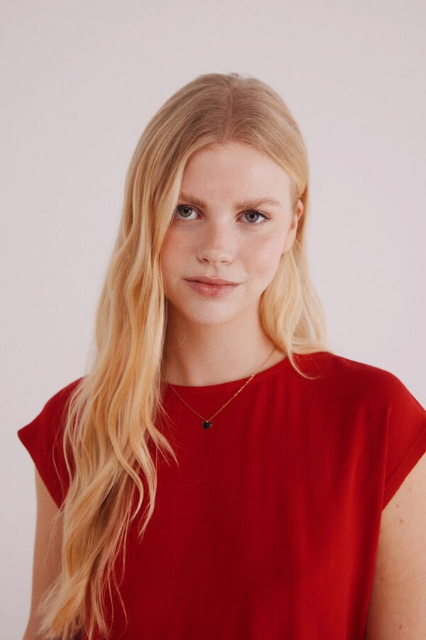 Springfield Playera lisa viscosa rojo