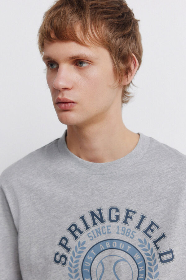 Springfield Playera logo sport gris