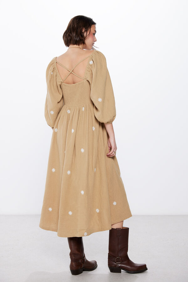 Springfield Vestido Earthy kaki