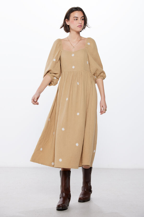 Springfield Vestido Earthy kaki