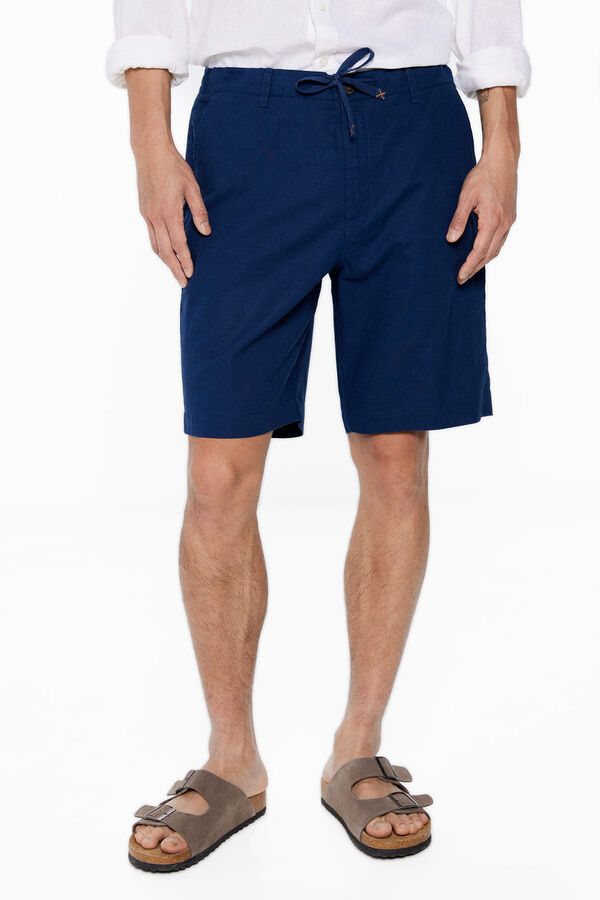 Springfield Bermuda lino azul