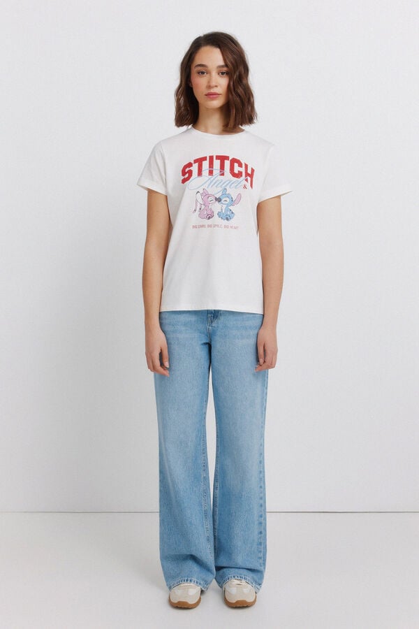 Springfield Playera de manga corta con estampado marfil