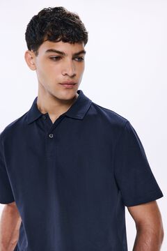 Springfield Polo piqué estructura regular fit azul