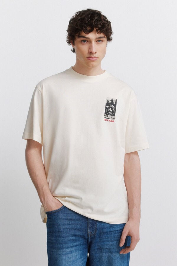 Springfield Playera Twin Peaks blanco