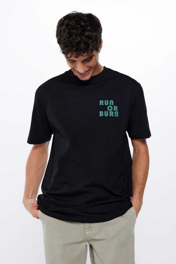 Springfield Playera run or burn negro