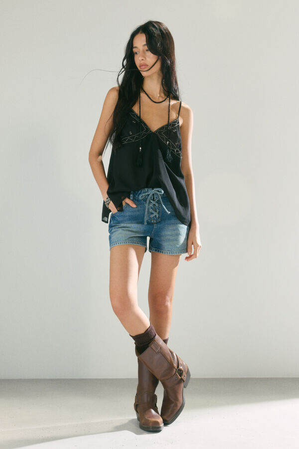 High Spirits Top Noir negro