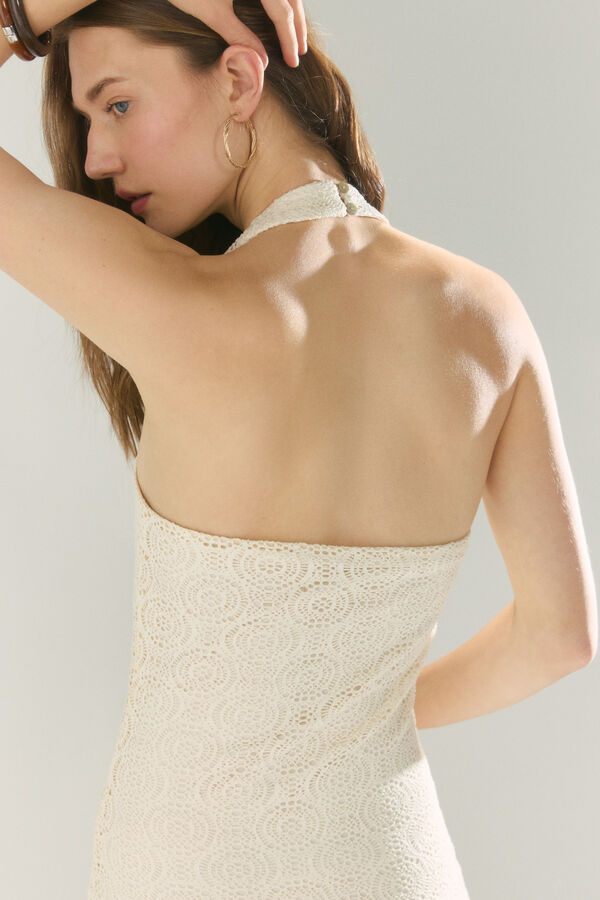 High Spirits Vestido Lirio blanco