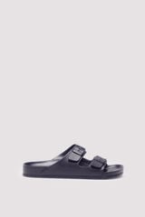 Springfield Sandalia engomada hebillas negro