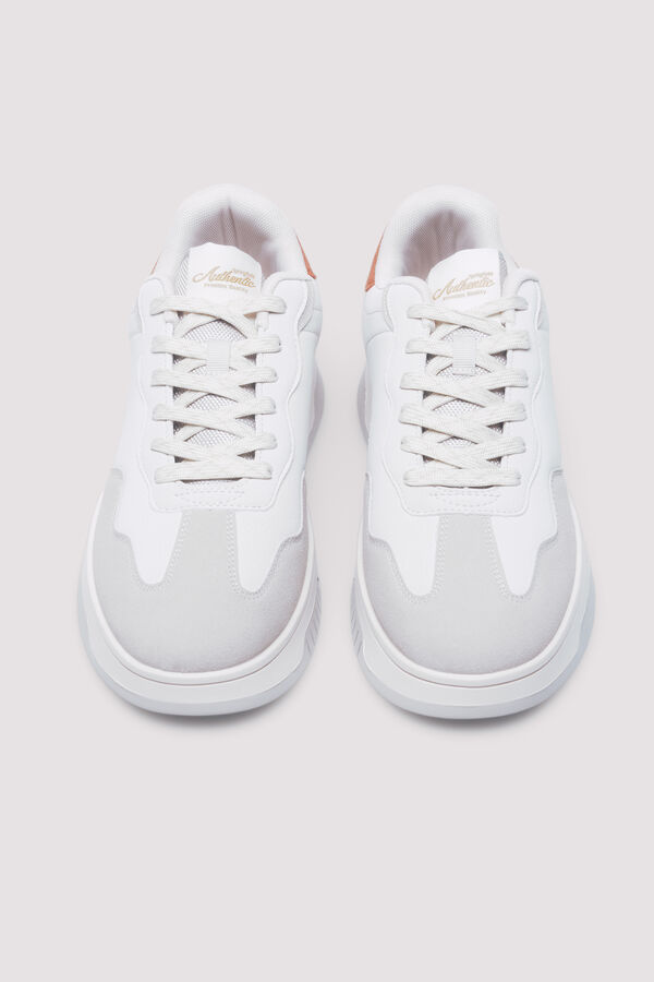 Springfield Sneaker retro con volumen blanco