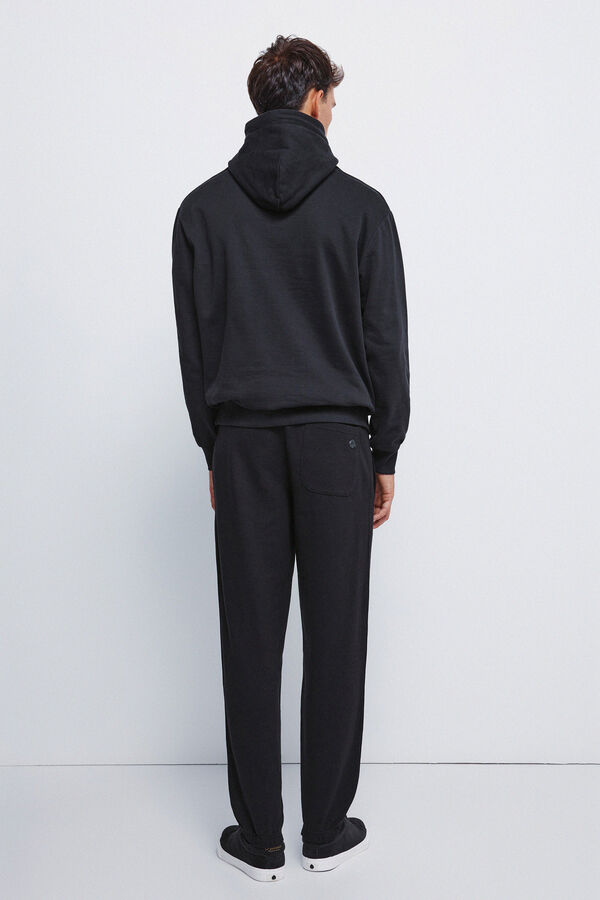 Springfield Pantal&oacute;n de felpa negro