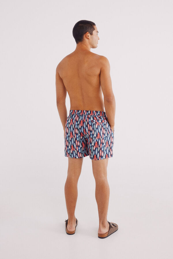 Springfield Bañador estampado tablas de surf azul