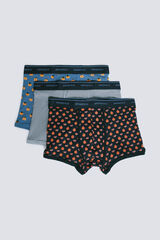 Springfield Paquete de 3 boxer de frutas azul