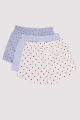 Springfield Pack de 3 calzones popelín estampados azul
