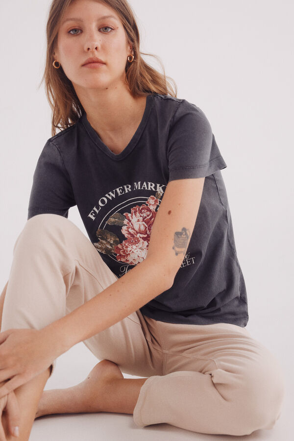 Springfield Playera "Heartbreaker" gris