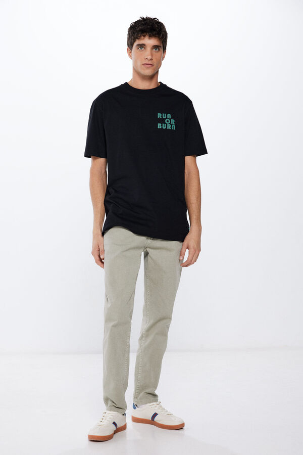 Springfield Playera run or burn negro
