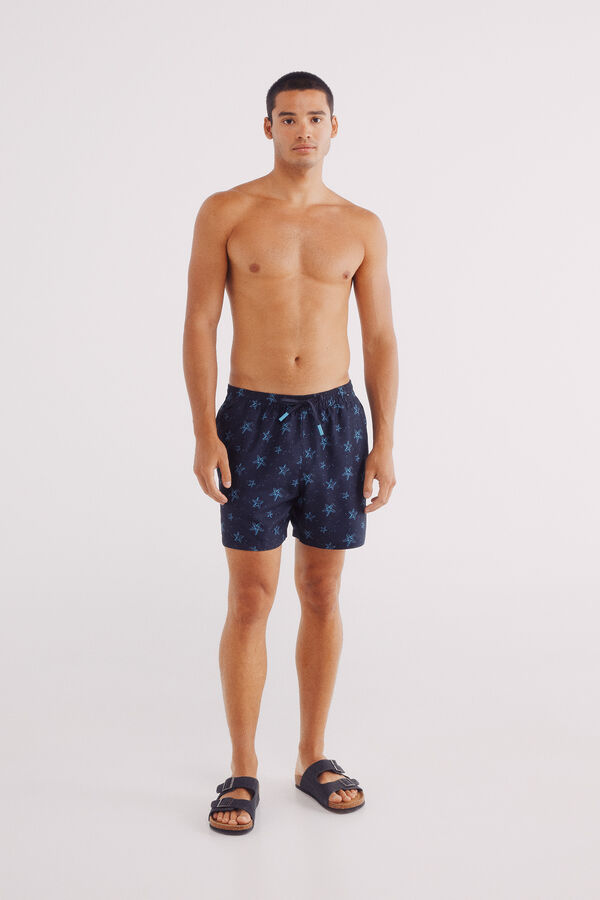 Springfield Bañador estampado estrellas azul