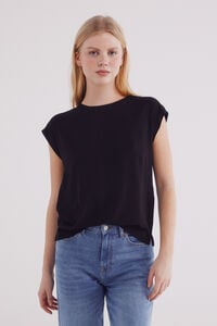 Springfield Playera lisa viscosa negro