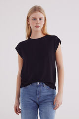 Springfield Playera lisa viscosa negro