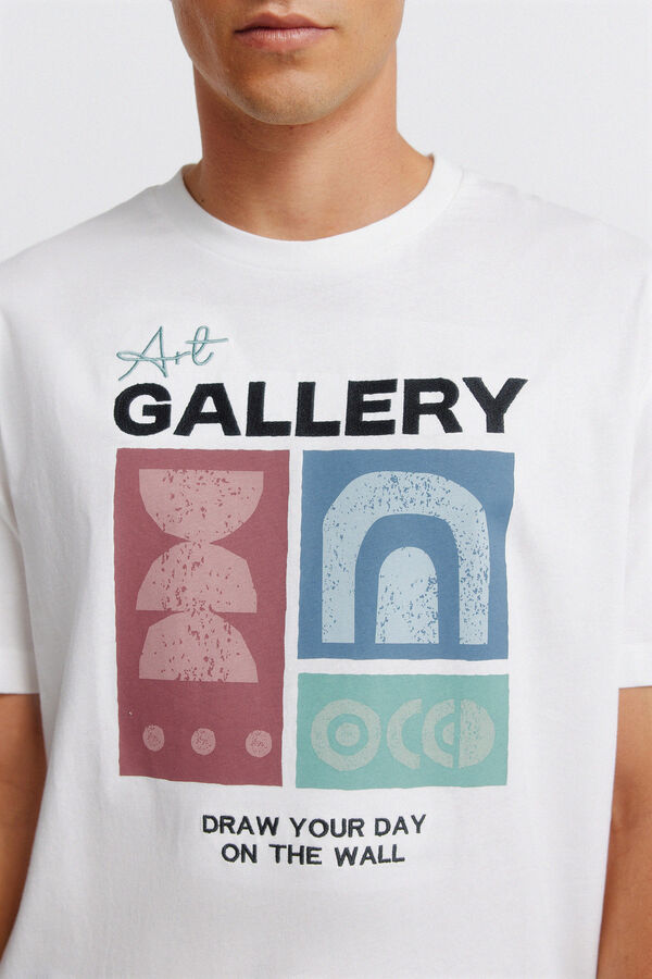 Springfield Playera art gallery blanco