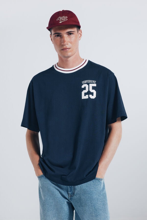 Springfield Playera subversiva 25 azul