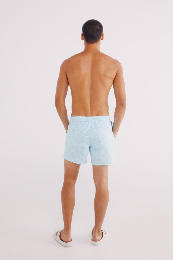 Springfield Bañador estampado turquesa