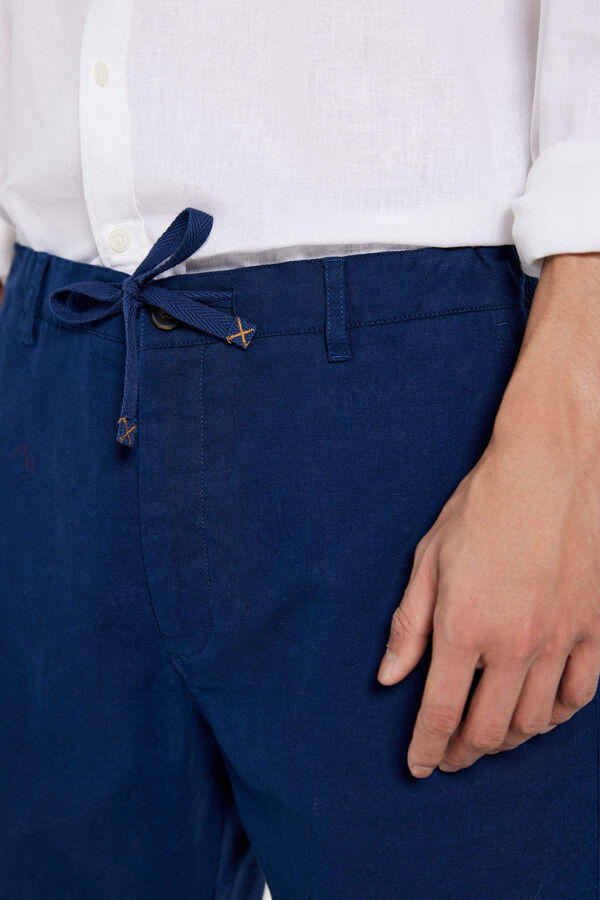 Springfield Bermuda lino azul