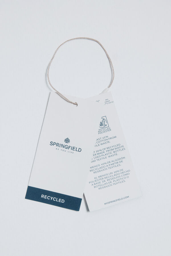 Springfield Jersey trenzado de fantasía liso beige