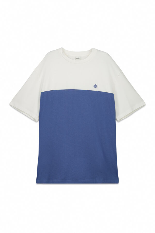 Springfield Playera bloque de color marfil