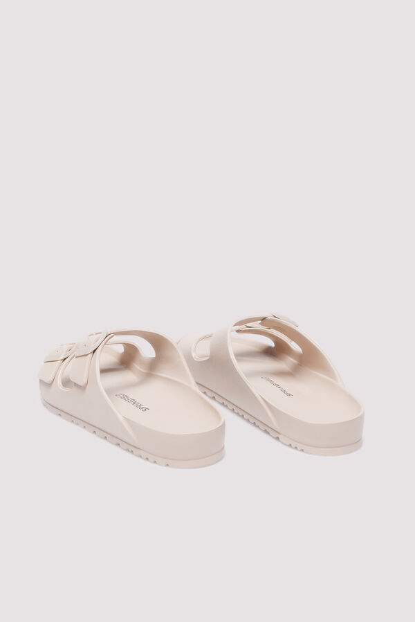 Springfield Sandalia engomada hebillas beige