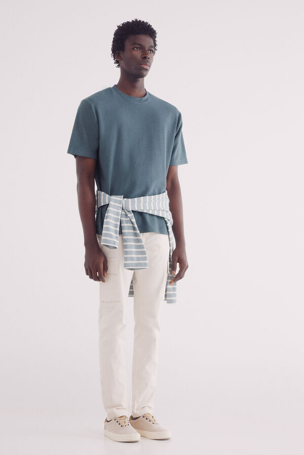 Springfield Playera textura azul