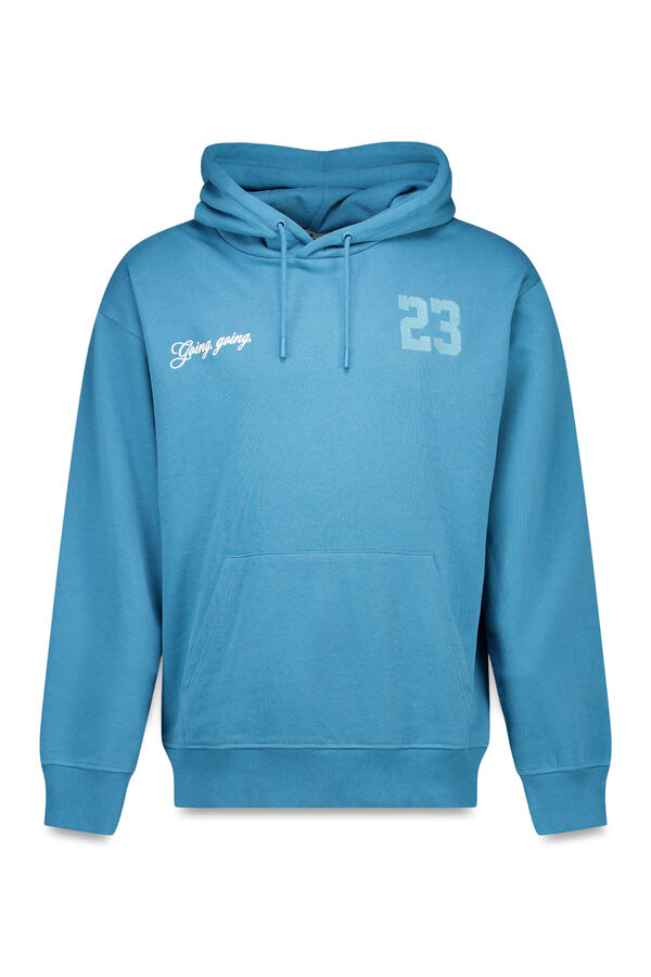 Springfield Sudadera con capucha y estampado de béisbol azul