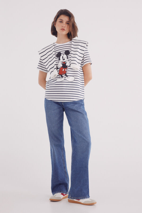 Springfield Playera gráfica Mickey Mouse azulado