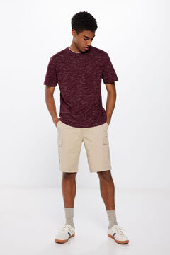 Springfield Playera doble textura púrpura