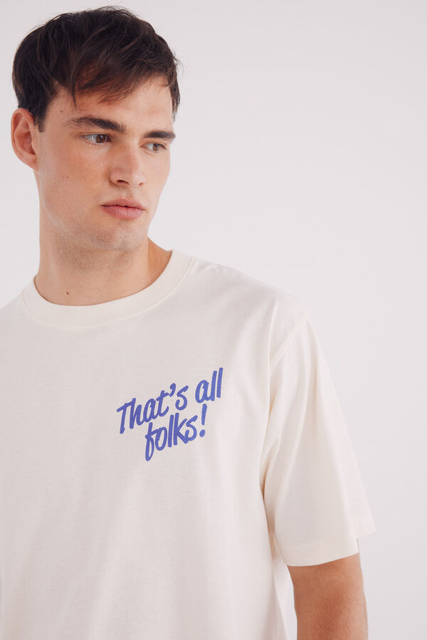 Springfield Camiseta Looney Tunes blanco