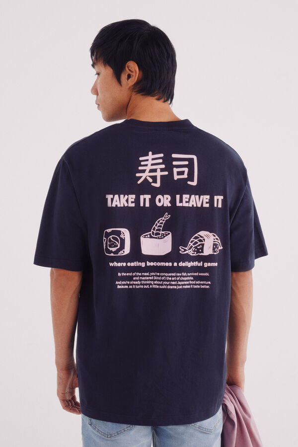 Springfield Camiseta take it or leave it azul