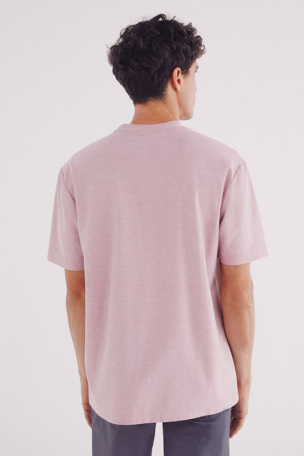 Springfield Playera piqué oxford fucsia