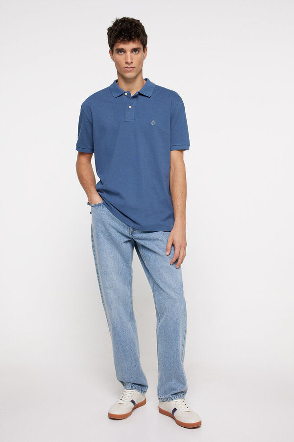 Springfield Polo básico piqué azul