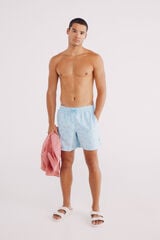 Springfield Bañador estampado langostas turquesa