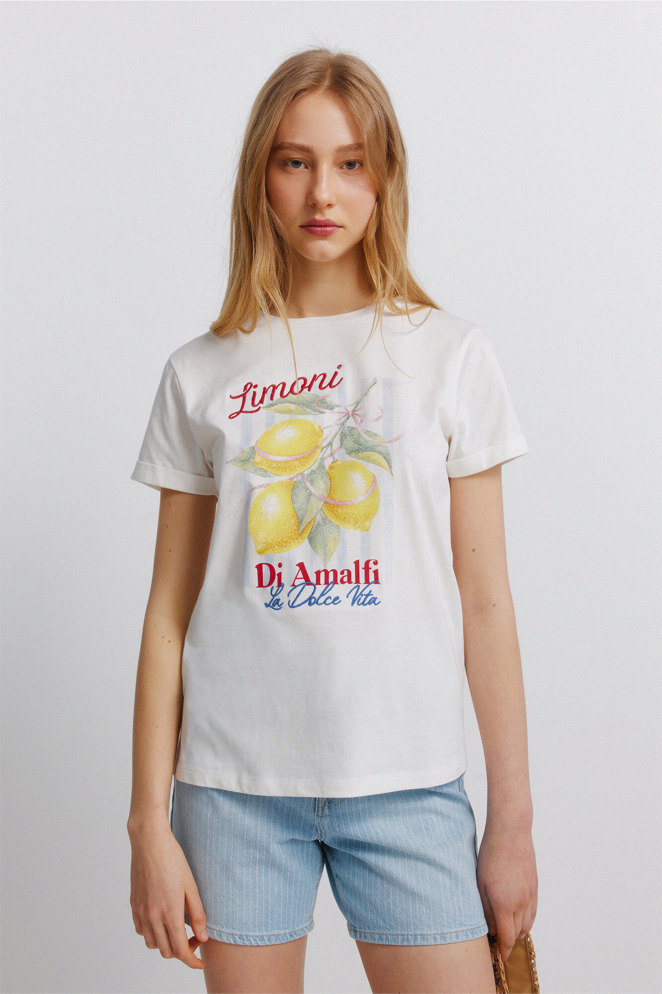 Springfield Playera de manga corta con estampado