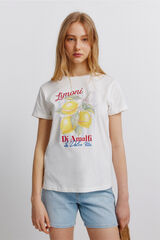Springfield Playera de manga corta con estampado marfil