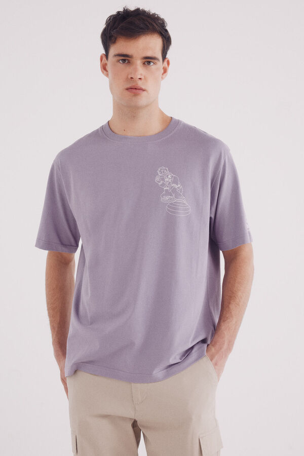 Springfield Playera Donald On Focus morado/lila