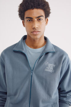 Springfield Sudadera camionero abierta azul