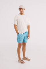Springfield Bañador estampado medusas azul